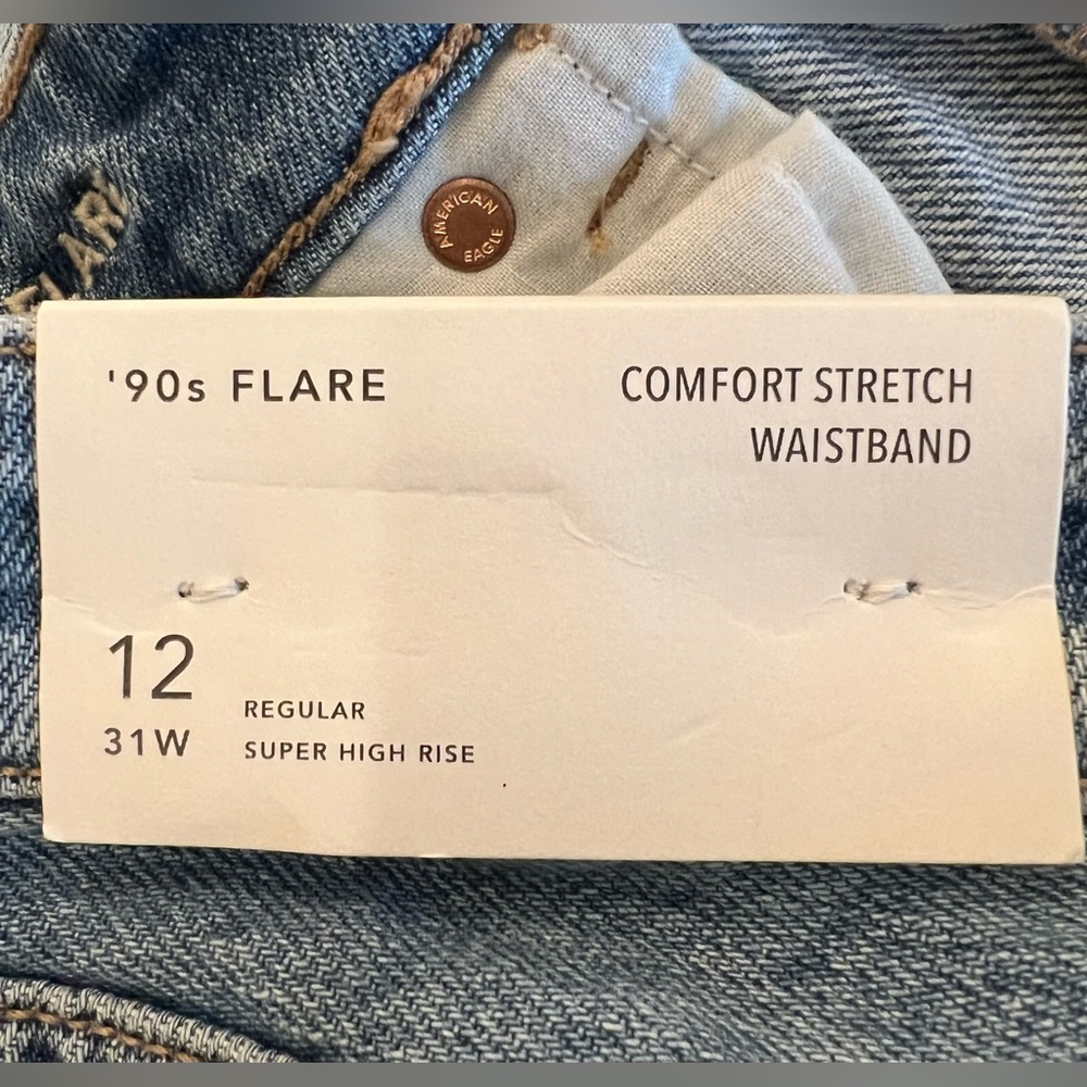 NWT American Eagle Outfitters Jeans Size 12 - Picture 5 of 6